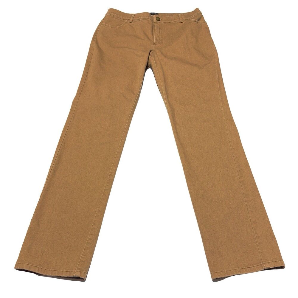 Lafayette 148 New York Pants Women’s Size 10 Tan Khaki Chino Straight Leg